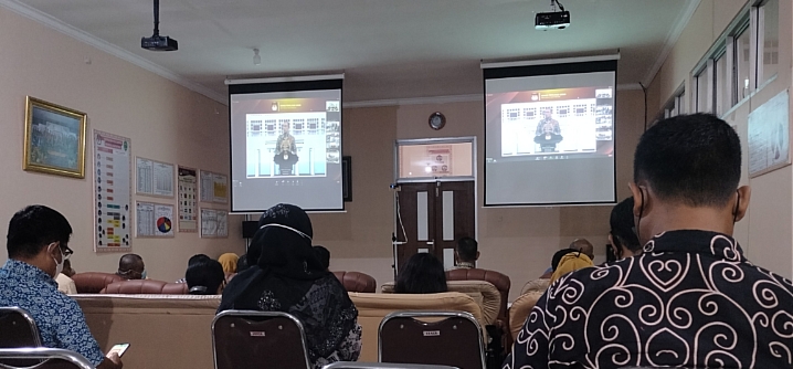 KPU Gelar Nonton Bareng Peluncuran Tahapan Pemilu Tahun 2024 KPU